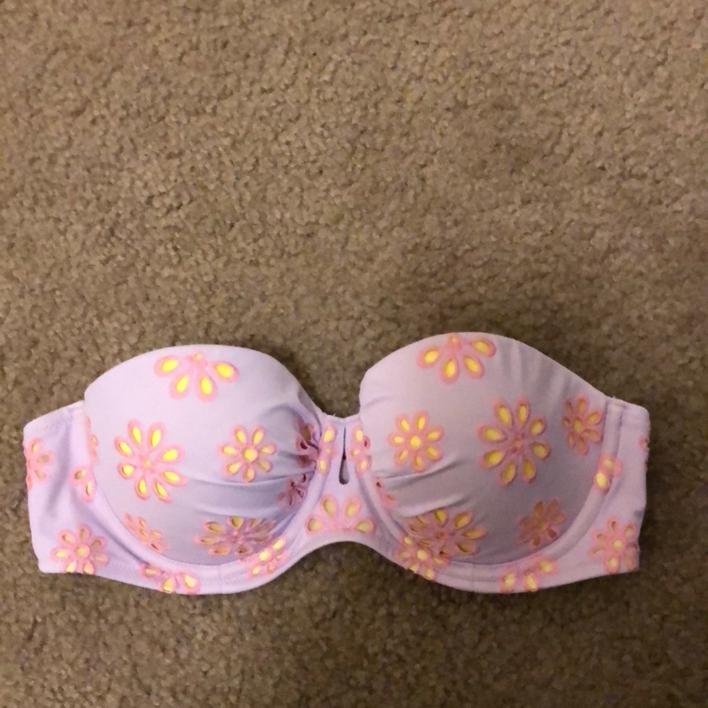 Victoria’s Secret lavender and yellow bikini top